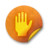 Orange sticker badges 070